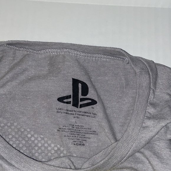 PlayStation Adult Large long Sleeve Gray And Yellow Tee Shirt - Picture 5 of 5